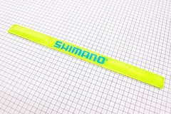 Защита штанов от попадания в цепь, светоотражающая, салатовая SHIMANO