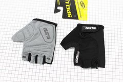 Перчатки без пальцев L черные, с гелевыми вставками под ладонь SBG-1457