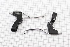 Тормозные ручки V-brake, алюминиевые, черно-серые TS-384