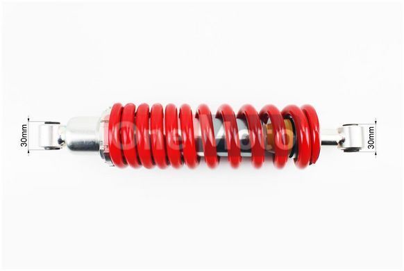 Loncin- JL200 - 68A Амортизатор задній МОНО 325мм * d71мм (втулка 12мм / втулка 12мм) регулир., Червоний