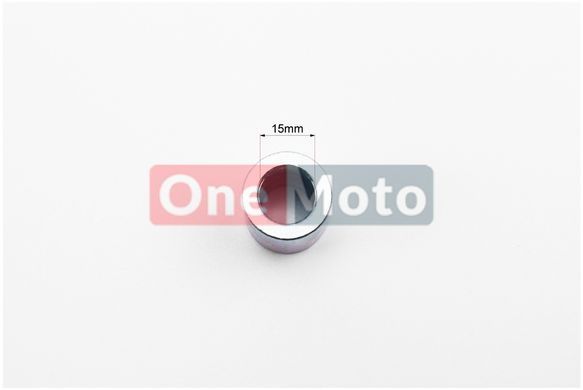 Ось колеса переднего (под спиц. колесо) d15mm; L210mm + втулка, гайка
