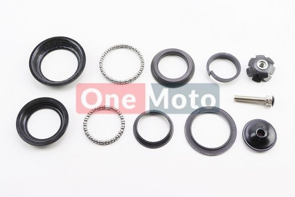 Кермові чашки 1-1 / 8 "x1-1 / 4" (44 / 28,6x50.6 / 30мм) без різьбовій вилки, напівінтегровану, чорні H-100