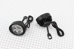 Фара дополнительная светодиодная влагозащитная (65*55mm) - 4 LED с креплением под зеркало, к-кт 2шт