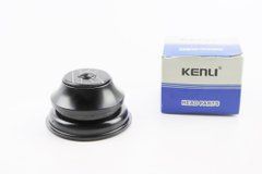 Рулевые чашки 1-1/8"x1,5" (44/28,6x55/40мм) безрезьбовой вилки, полуинтегрированные, черные к-кт, KL-B441