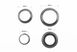 Рулевые чашки 1-1/8"x1,5" (44/28,6x55/40мм) безрезьбовой вилки, полуинтегрированные, черные к-кт, KL-B441