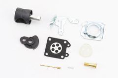 Ремонтный комплект карбюратора 1E40F-1E44F, 6 деталей +заслонка+подкачка