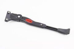 Підніжка бічна задня телескопічна для 24 "- 26", кріплення під 2 болта за перо рами, алюмінієва, чорна