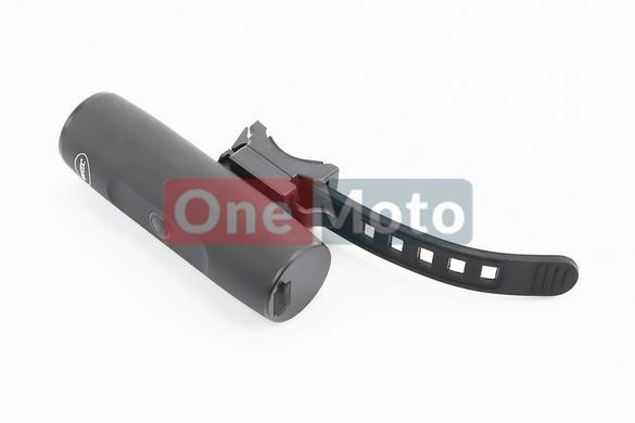 Фонарь передний 1 диод 300 lumen алюминиевый, Li-ion 3.7V 2200mAh зарядка от USB, влагозащитный, черный TX 300