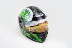 Шлем FXW HF-122 XL(61-62см) черный с белым рисунком