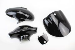Suzuki LETS-I пластик - к-кт крашеные 6 деталей, ЧЕРНЫЙ