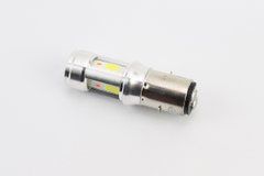 Лампа фари діодна BA20D - LED-3, червоне підсвічування