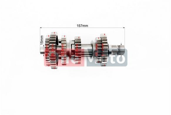 Коробка передач (два вала с шестернями) СG-150cc