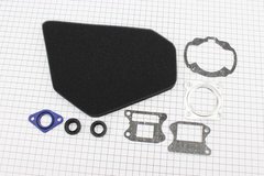 Фильтр-элемент воздушный (поролон) Honda AF18 + прокладки + сальники, к-кт 8 деталей, "расходники"