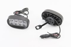 Фара дополнительная светодиодная влагозащитная (85*50mm) - 8 LED с креплением под зеркало, к-кт 2шт