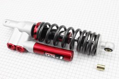 Амортизатор задний GY6/Honda - 320мм*d62мм (втулка 12/10мм / вилка 8мм) газовый, графит-красный