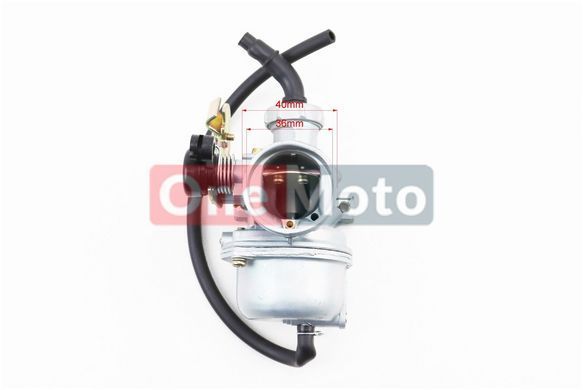 Карбюратор в зборі Delta 110/125cc, D-21,5, (в упаковці KEIHIN), дросель під трос