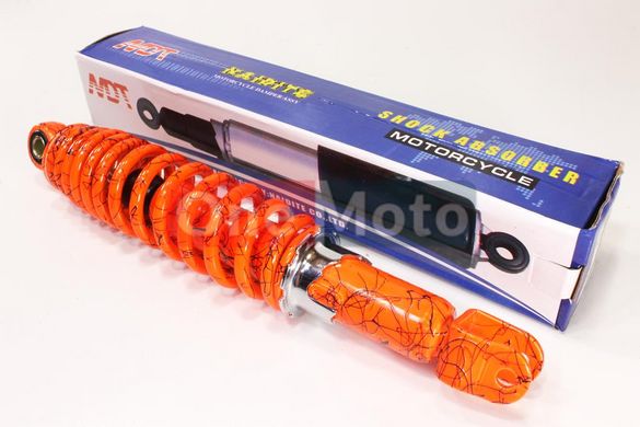 Амортизатор NAIDITE Viper Race L 320мм оранжевый с паутиной