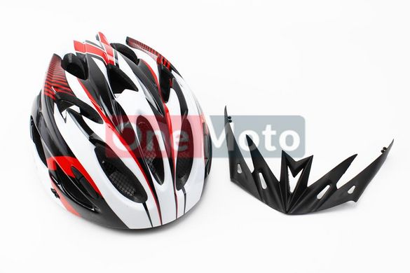 Шлем AVANTI AV-01 M (54-57 см) черно-бело-красный