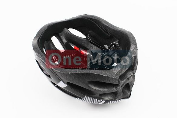 Шлем велосипедный L (54-62 см) съемный козырек, 21 вент. отверстия, системы регулировки по размеру Divider и Run System SRS, черно-белый