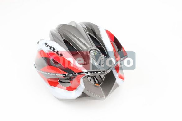 Шлем SPELLI SRS 4000 L (58-61 см) черно-бело-красный