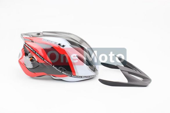 Шлем SPELLI SRS 4000 L (58-61 см) черно-бело-красный