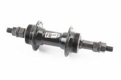 Втулка задняя MTB алюминиевая 14Gx36H под вольнобег, Disk-brake (резьба), 2 пром-подшипники 6200 2RS, крепл. гайка, чёрная FB-A209B