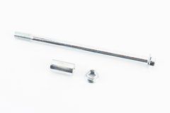 Вісь переднього колеса d10mm; L180mm + втулка, гайка, тип 3