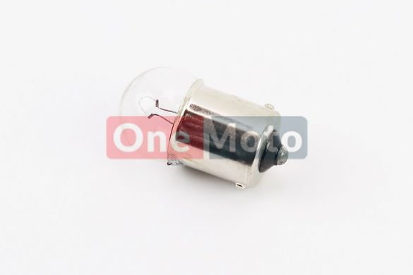 Лампа поворота (белая с цоколем) 12V/10W G18 BA15s