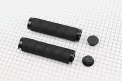 Ручки руля 130мм с зажимом Lock-On с двух сторон, EVA (композиционный полимер), черные EVA-192B