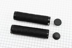 Ручки руля 130мм с зажимом Lock-On с двух сторон, черные Silicone S-192С