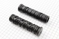 Ручки руля 120мм, черные "ромб" LY-3127