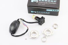 Лампа фары диодная LED-6 SUPER универсальная (к-кт разных креплений), с стабилизатором + стробоскоп