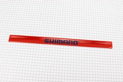 Защита штанов от попадания в цепь, светоотражающая, красная SHIMANO