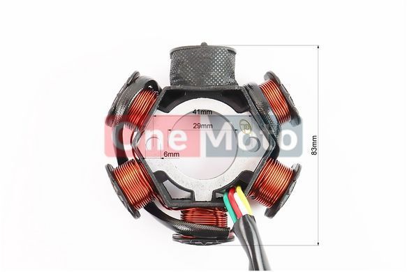 Статор магнето (генератора) Honda DIO AF18/27 (6 катушек разъем "папа 5+1")