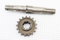 Редуктор фрезы R175/180N/190N/195N - Вал вторичный + звезда Z=17 81-1, 101-2