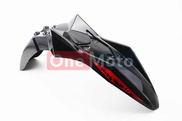 Loncin- LX250GY-3 пластик - крило переднє, ЧОРНИЙ
