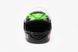 Шлем закрытый 825-4 S- ЧЕРНЫЙ с рисунком зеленым "хищник" (возможны дефекты покраски)