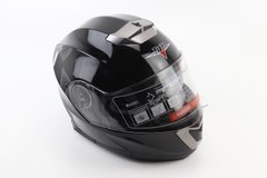 Шлем закрытый с откидным подбородком+очки BLD-160 S- ЧЕРНЫЙ глянец