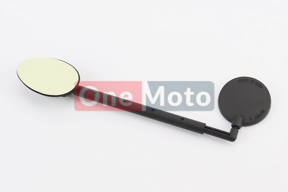 Дзеркало кругле, регульоване, телескопічне, кріплення на липучці до шолома велосипеду, чорне SBM-2270