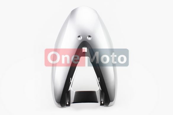Honda DIO AF-62/68 пластик - передній верхній "дзьоб" + "накладка дзьоба" к-кт, СІРИЙ