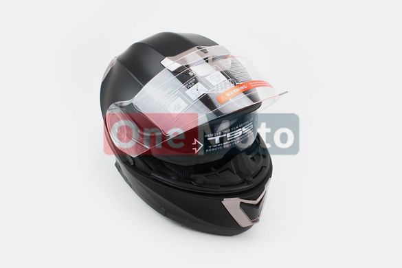 Шлем закрытый с откидным подбородком+очки BLD-160 S- ЧЕРНЫЙ матовый