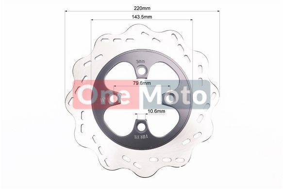 X-Road Light 200 Диск гальмівний задній D-220mm