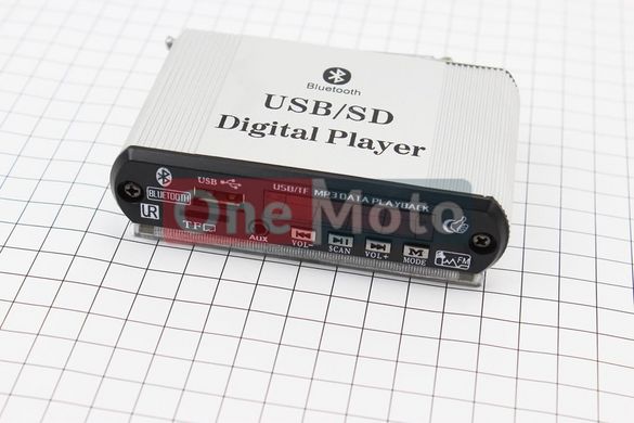 АУДИО-блок с антеной (Bluetooth, МРЗ-USB/SD, FM-радио, пультДУ)