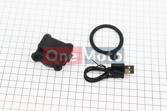 Фонарь передний 3 диода 120 lumen, Li-ion 3.7V 650mAh зарядка от USB, влагозащитный, JY-6028F