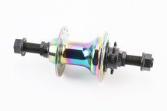 Втулка задняя BMX алюминиевая 14Gx36H драйвер 9Т, 4 пром-подшипника 6902 2RS, ось 14мм, крепл. гайка, хамелеон FB-B17R