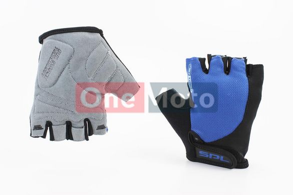 Перчатки без пальцев S черно-cиние, с гелевыми вставками под ладонь SBG-1457
