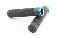 Ручки руля 130мм с зажимом Lock-On, черно-синие