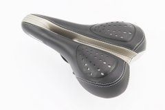 Сидение MTB 265x160мм с гелевыми вставками, черно-серое CROSSRIDE BSK-N31