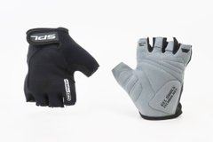 Перчатки без пальцев M черные, с гелевыми вставками под ладонь SBG-1457