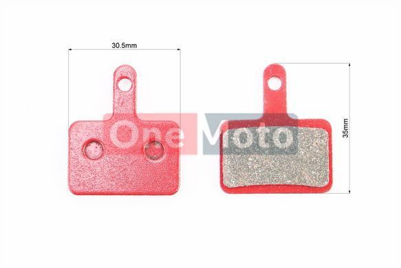 Тормозные колодки Disk-brake (Shimano BR-M416,575,495,486,485,446,445,395,375), красные YL-1001